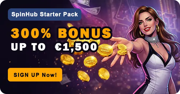 Spinhub Casino bonus 300%